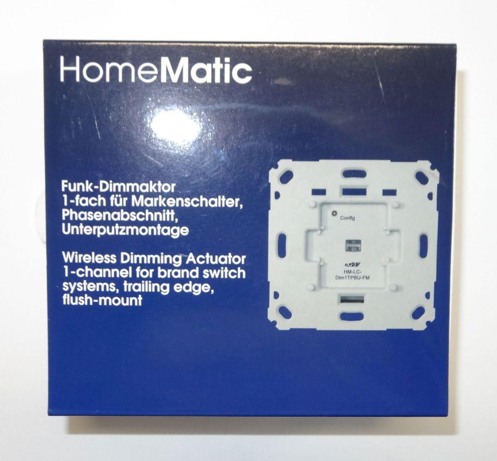 HomeMatic Funk-Dimmaktor 1-fach (Markensch.), Phasenan., Unterputzmontage - 103020
