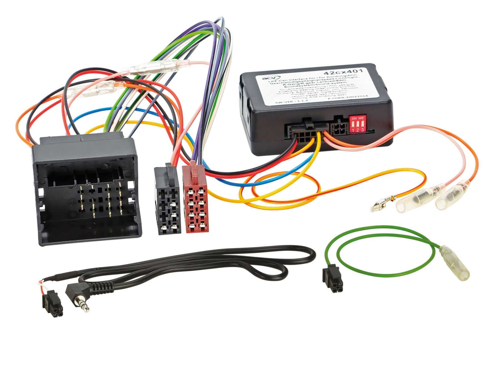 ACV CAN-Bus- / Lenkradadapter f�r Ford Focus / C-Max OEM Sony HU auf JVC - 42-1120-901