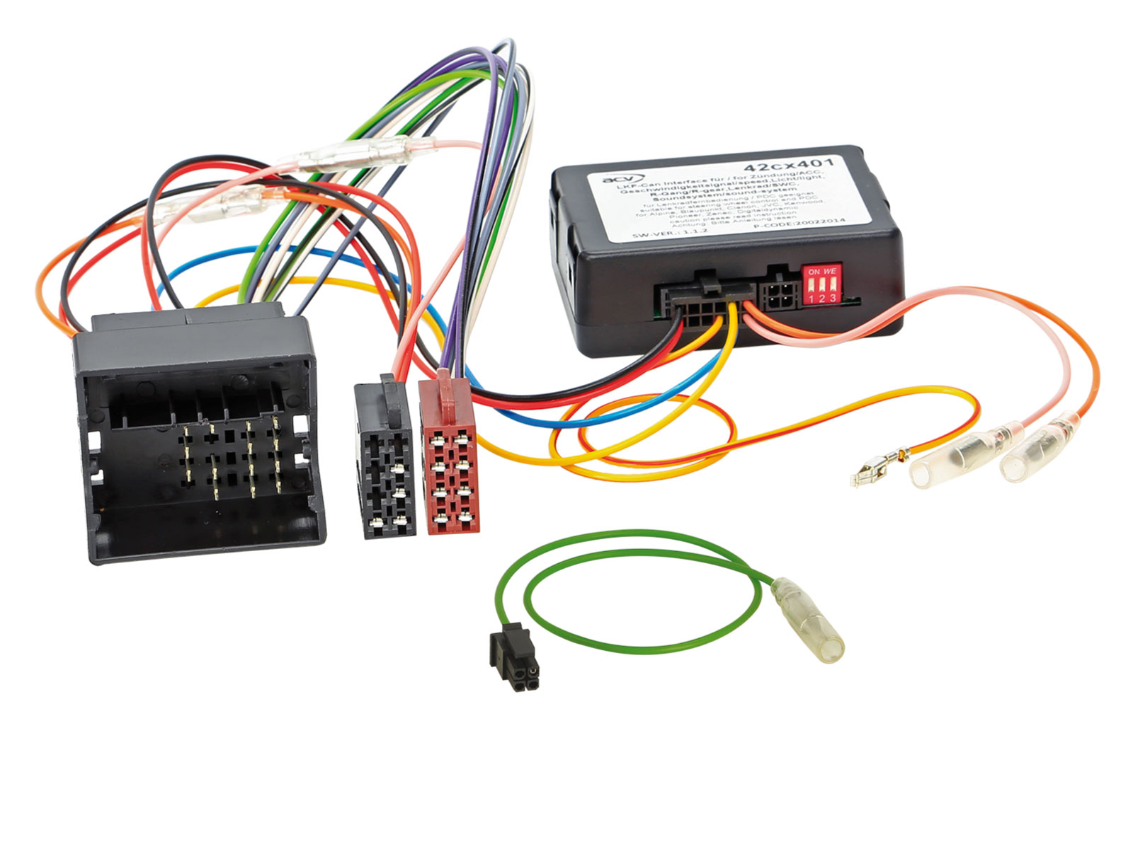 ACV CAN-Bus- / Lenkradadapter f�r Ford Focus / C-Max OEM Sony HU auf Kenwood - 42-1120-701