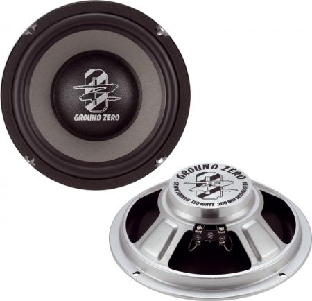 Ground Zero GZMW 200NEO - 20 cm Doppelmembran-Lautsprecher mit 150 Watt (RMS: 100 Watt)