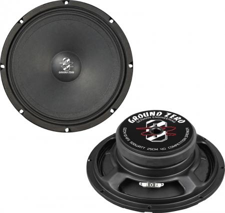 Ground Zero GZCM 10-4FX - 25 cm Doppelmembran-Lautsprecher mit 500 Watt (RMS: 250 Watt)