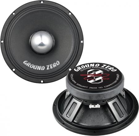 Ground Zero GZCM 10-4PPX - 25 cm Doppelmembran-Lautsprecher mit 600 Watt (RMS: 300 Watt)