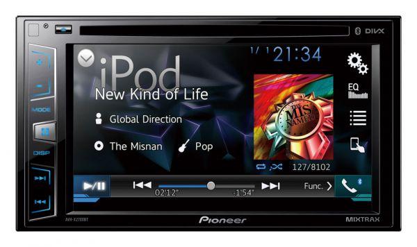 Pioneer AVH-X2800BT - Doppel-DIN CD/DVD/MP3-Autoradio mit Touchscreen / Bluetooth / USB / iPod / AUX