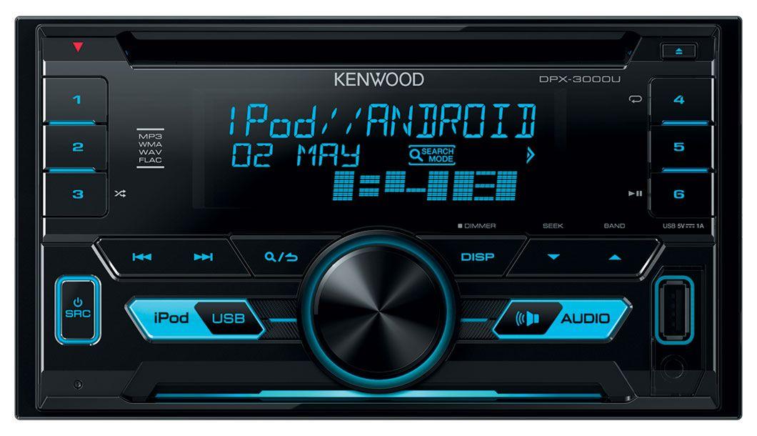 Kenwood DPX-3000U - Doppel-DIN CD/MP3-Autoradio mit USB / iPod / AUX-IN