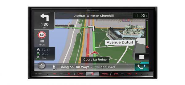 Pioneer AVIC-F88DAB - 2-DIN Navigation mit Touchscreen / Bluetooth / DAB / TMC / USB / iPod / DVD