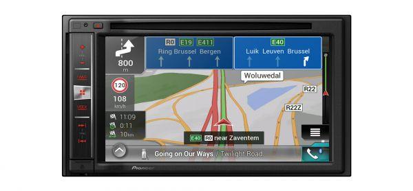 Pioneer AVIC-F980BT - 2-DIN Navigation mit Touchscreen / Bluetooth / TMC / USB / iPod / DVD / SD