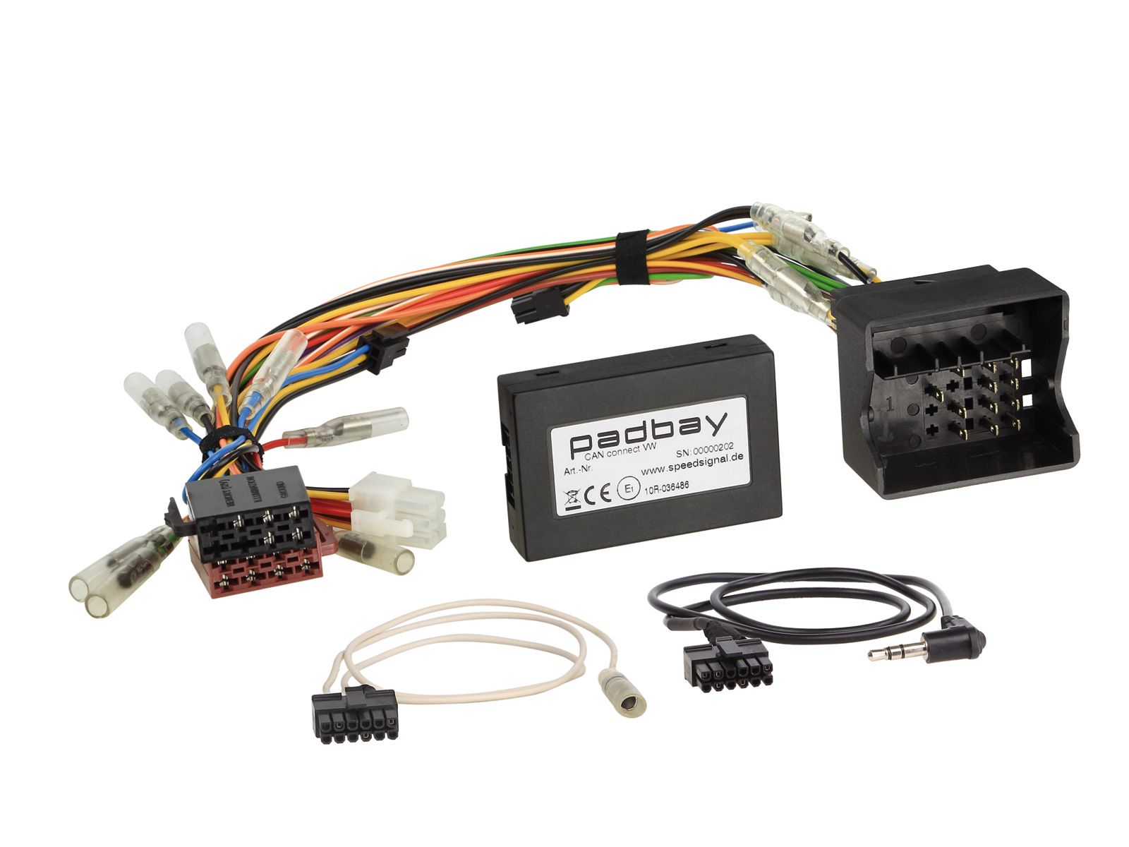 ACV Padbay CAN-Bus- / Lenkradadapter fr Seat, Skoda, VW (weies Display) auf JVC - 41-1324-902
