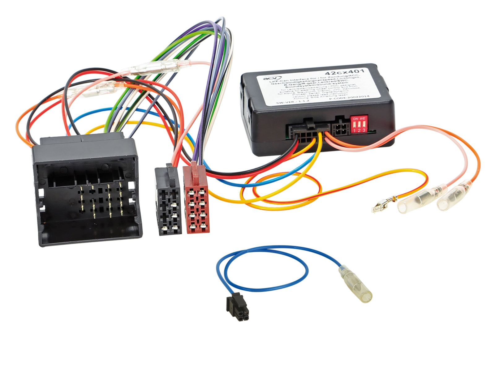 ACV CAN-Bus- / Lenkradadapter f�r Ford Focus / C-Max OEM Sony HU auf Zenec - 42-1120-401