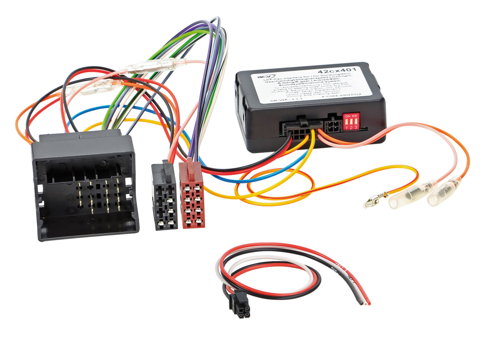 ACV CAN-Bus- / Lenkradadapter f�r Ford Focus / C-Max OEM Sony HU auf China HU - 42-1120-001