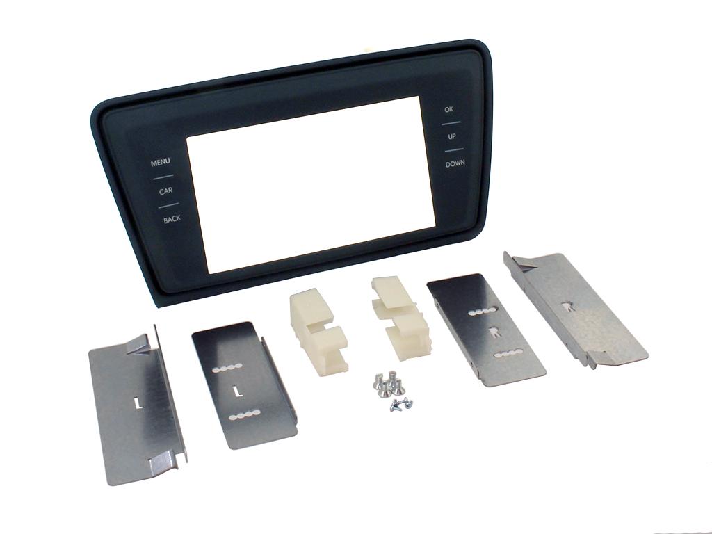 Einbaurahmen Set f�r Doppel DIN Autoradio in Skoda Octavia (ab 2013) - piano schwarz