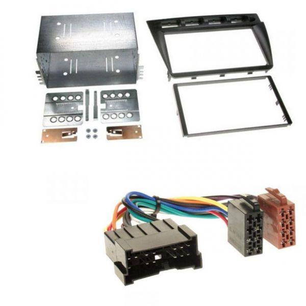 Radioeinbauset f�r Doppel DIN Autoradio in Kia Picanto (04-07) - schwarz