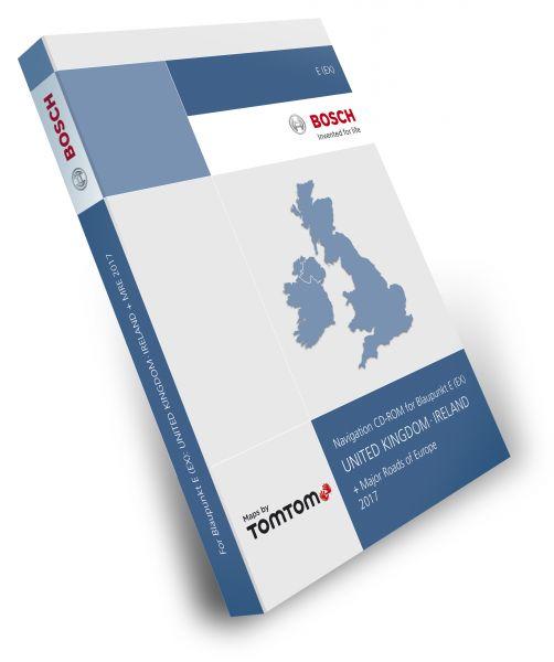 Blaupunkt Tele Atlas TomTom Grossbritannien / Irland TravelPilot E (EX) 2017 (2 CD) + Major Roads
