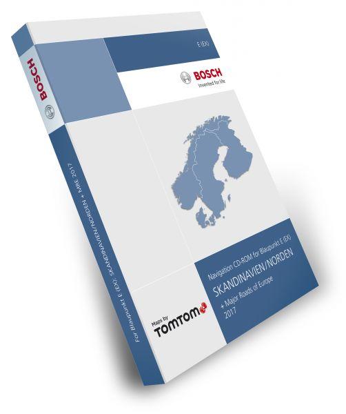 Blaupunkt Tele Atlas TomTom Skandinavien / Norden TravelPilot E (EX) 2017 (2 CD) + Major Roads