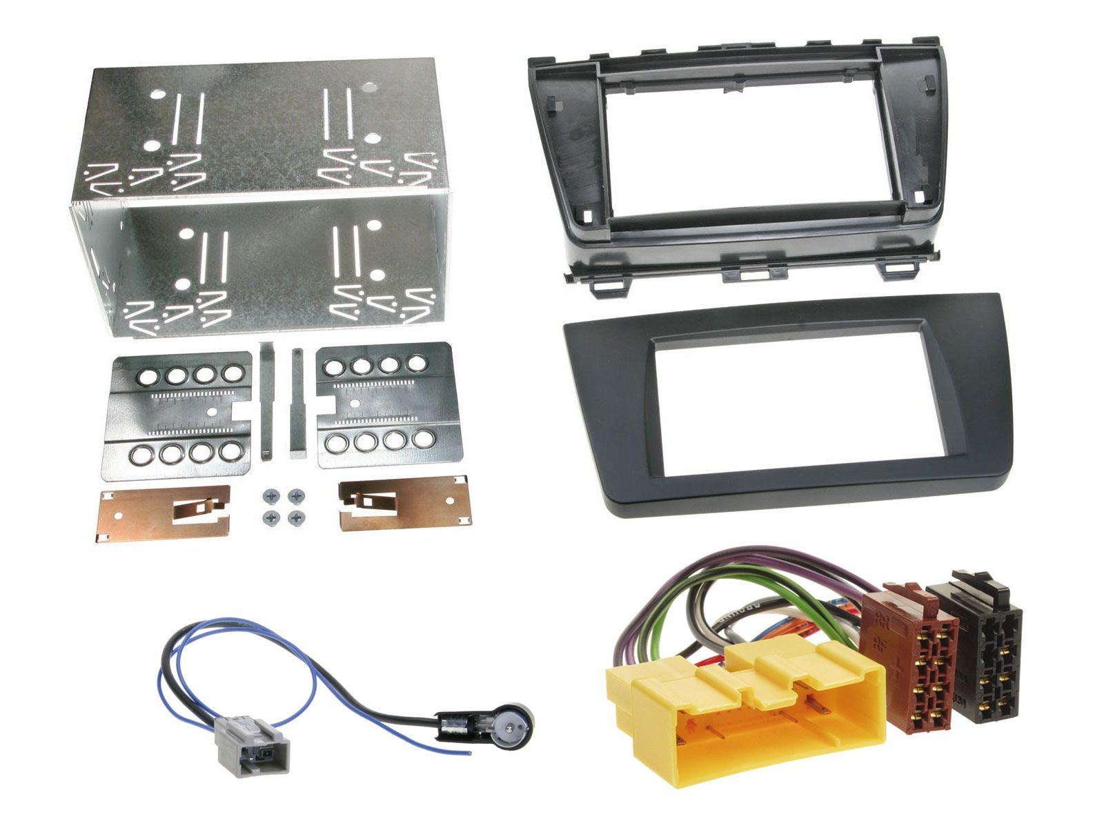 Radioeinbauset f�r Doppel DIN Autoradio in Mazda 6 (08-12) - RubberTouch