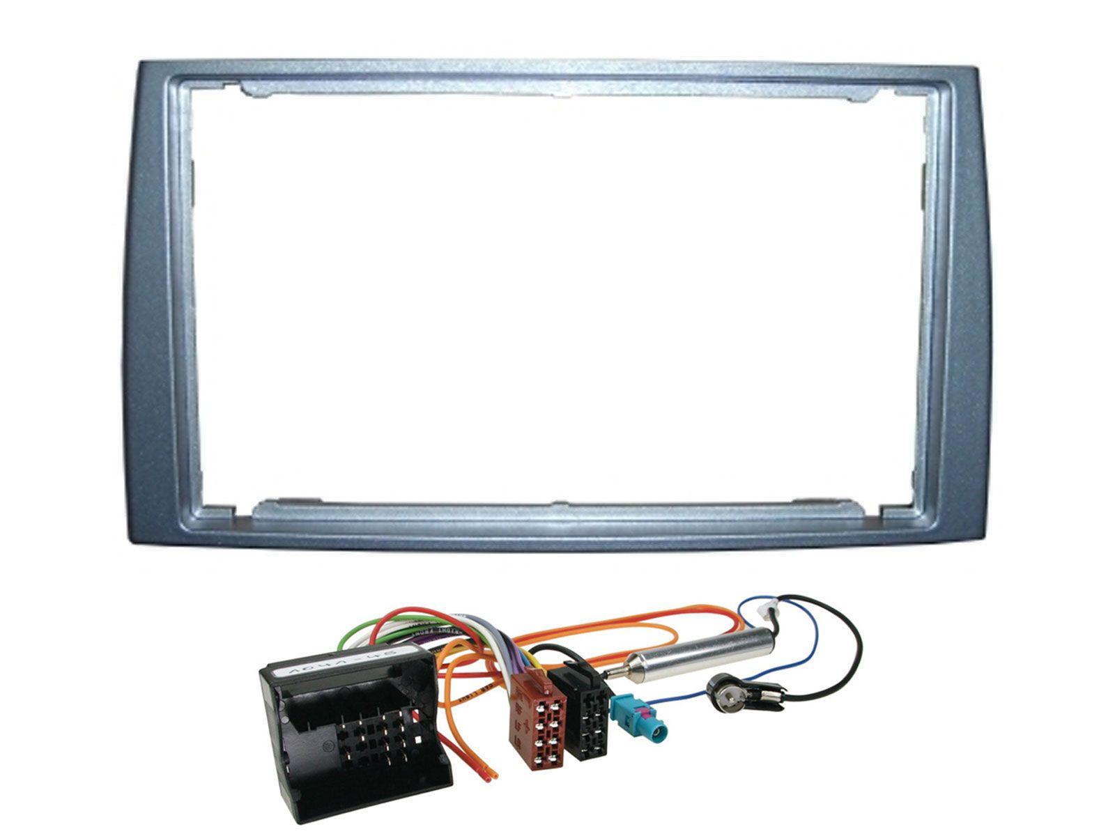 Radioeinbauset f�r Doppel DIN Autoradio in Peugeot 308 (2007-2009) - silber