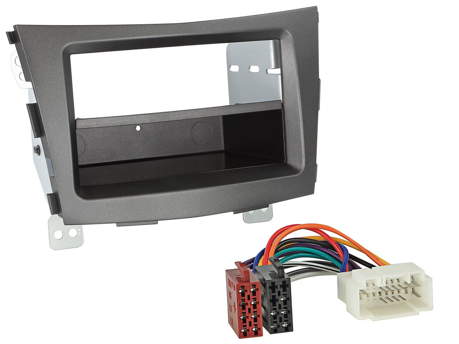 Radioeinbauset f�r DIN Autoradio in SsangYong Tivoli (ab 15) - anthrazit