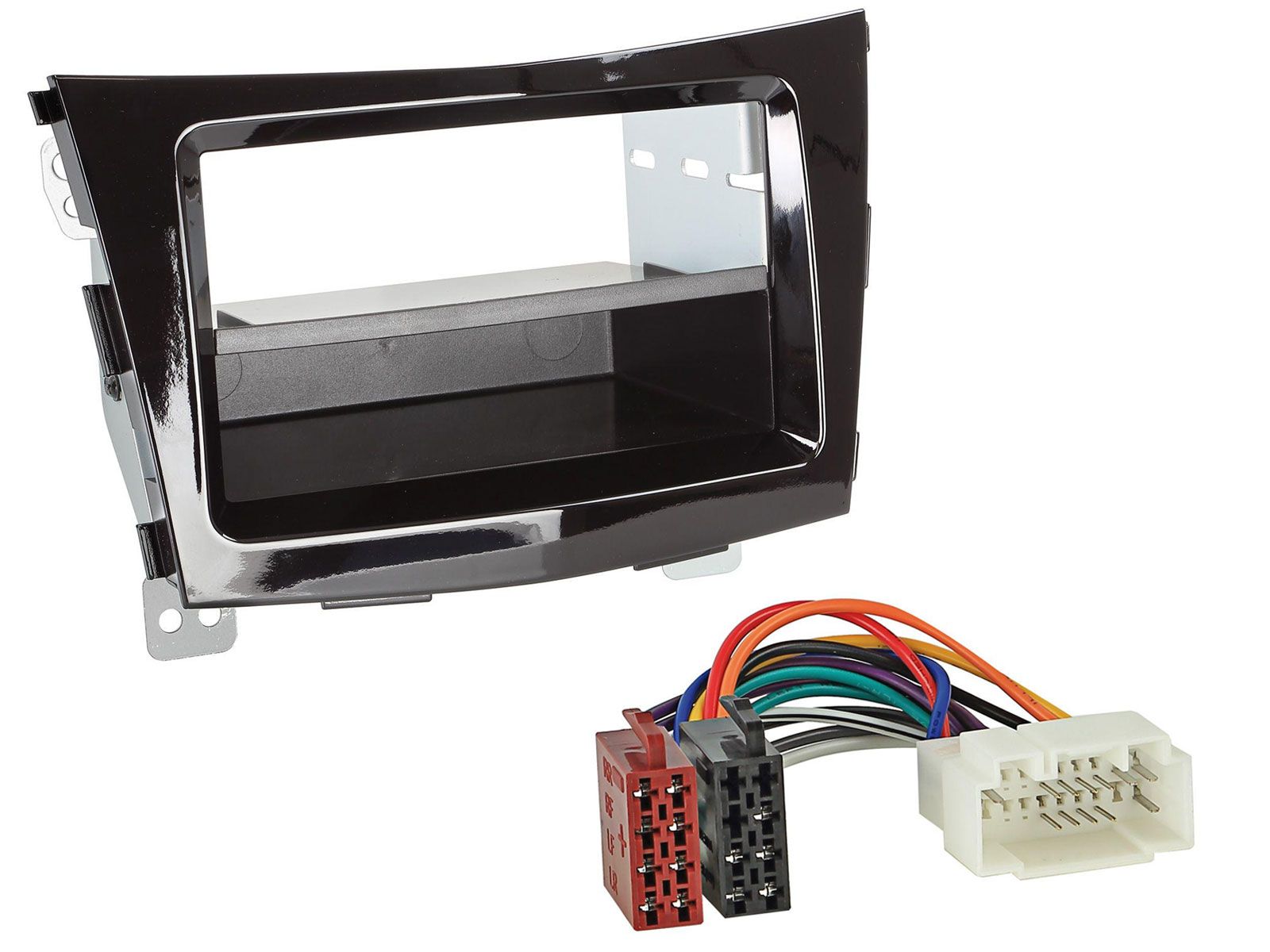 Radioeinbauset f�r DIN Autoradio in SsangYong Tivoli (ab 15) - piano-schwarz