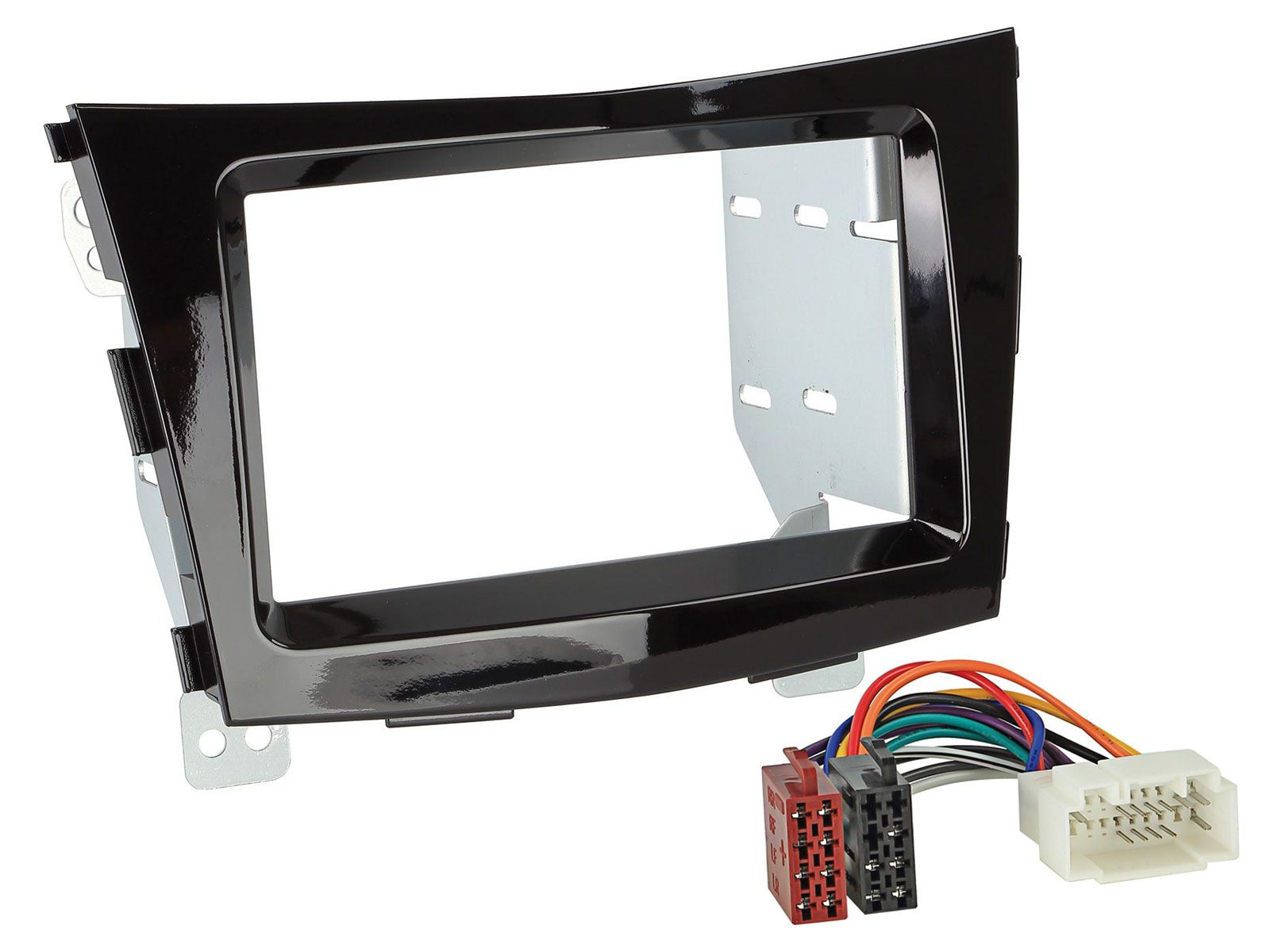 Radioeinbauset f�r Doppel DIN Autoradio in SSangYoung Tivoli (ab 15) - piano-schwarz