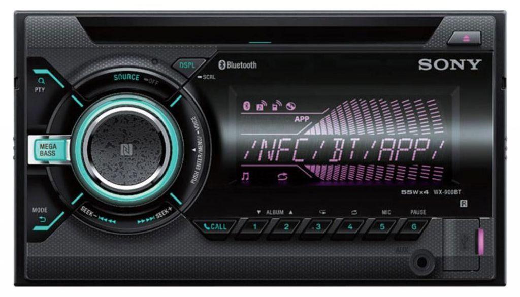 Sony WX-900BT - Doppel-DIN CD/MP3-Autoradio mit Bluetooth / USB / iPod / AUX-IN