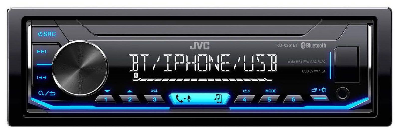 JVC KD-X341BT - MP3-Autoradio mit Bluetooth / USB / iPod / AUX-IN