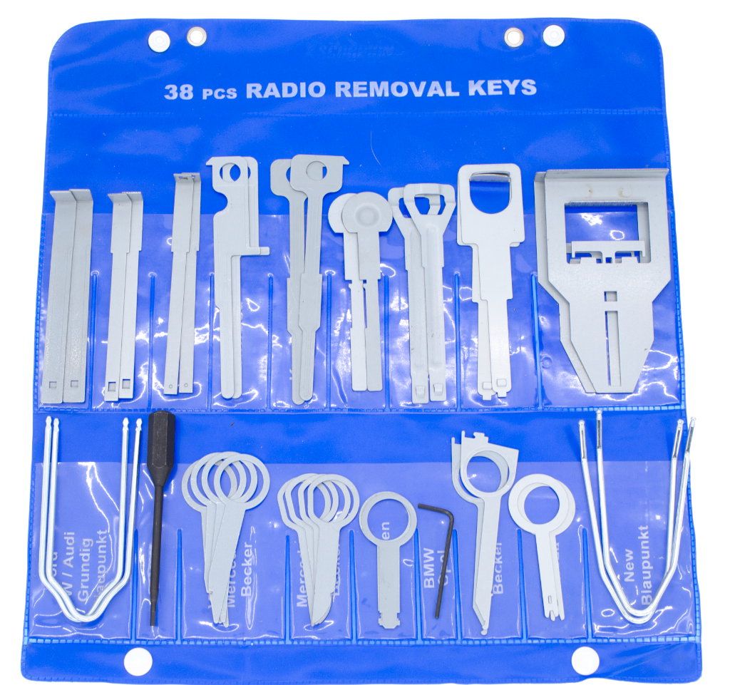 Dietz Entriegelungswerkzeuge f�r Radios, Tasche mit 38 Werkzeugen - BOA_24297_00