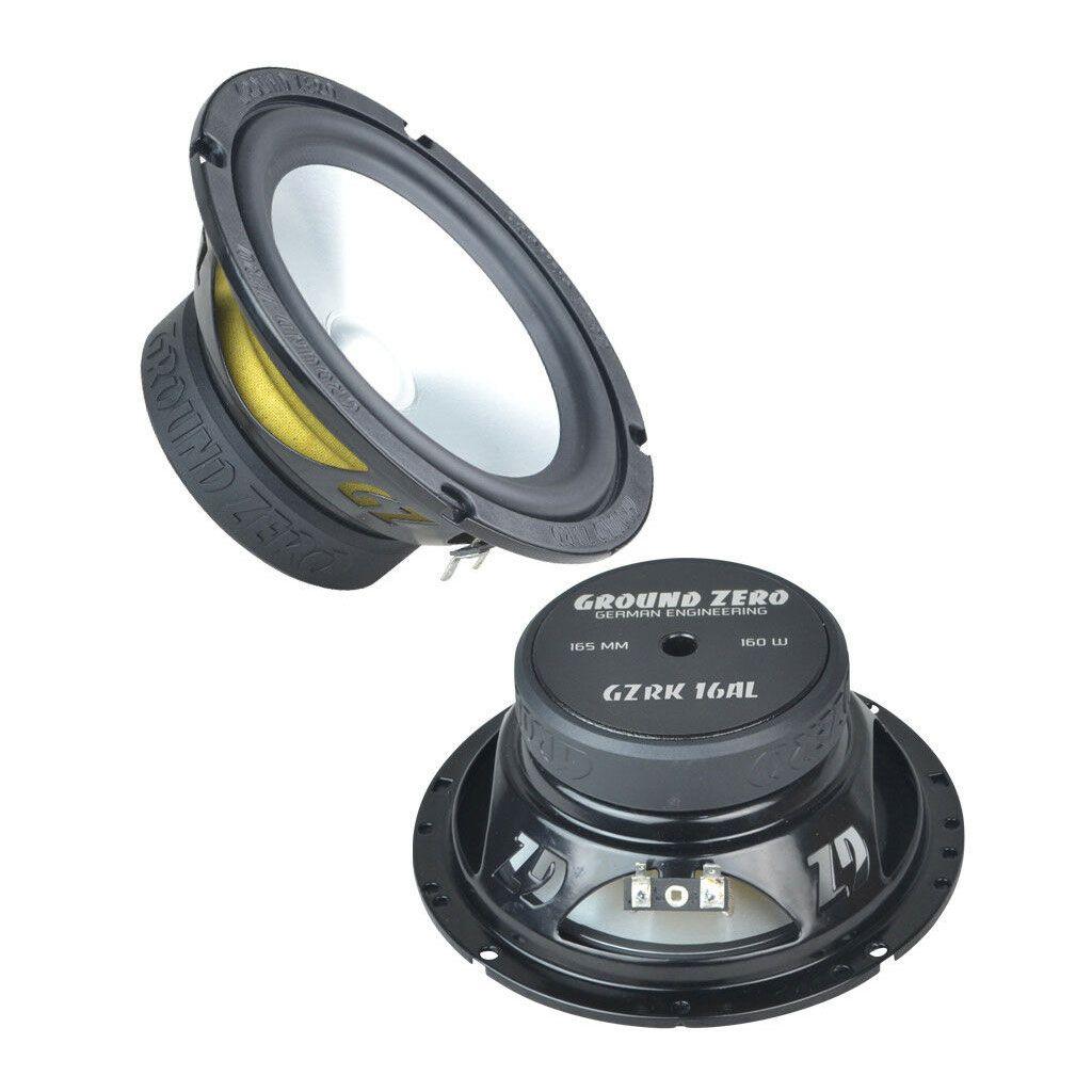 Ground Zero GZRK 16AL - 16,5 cm Doppelmembran-Lautsprecher mit 160 Watt (RMS: 110 Watt)