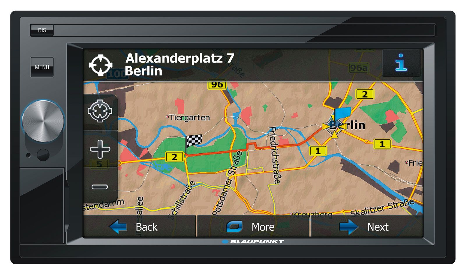 Blaupunkt Oslo 370 EU - 2-DIN Navigation mit Touchscreen / DAB / Bluetooth / TMC / USB / 3D