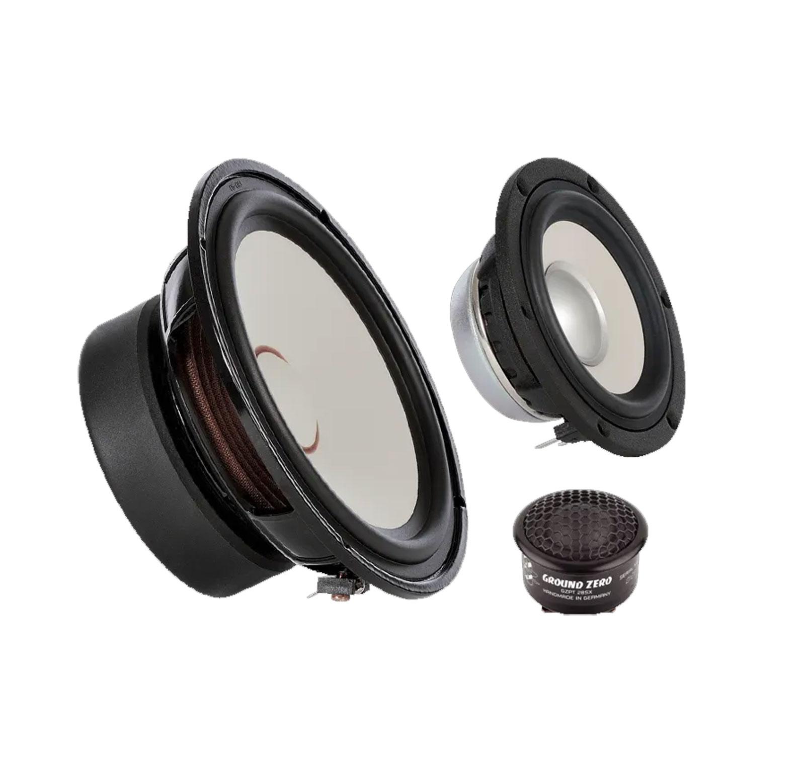 Ground Zero GZPC 16.3SQ-ACT - 16,5 cm Komponenten-Lautsprecher mit 210 Watt (RMS: 130 Watt)