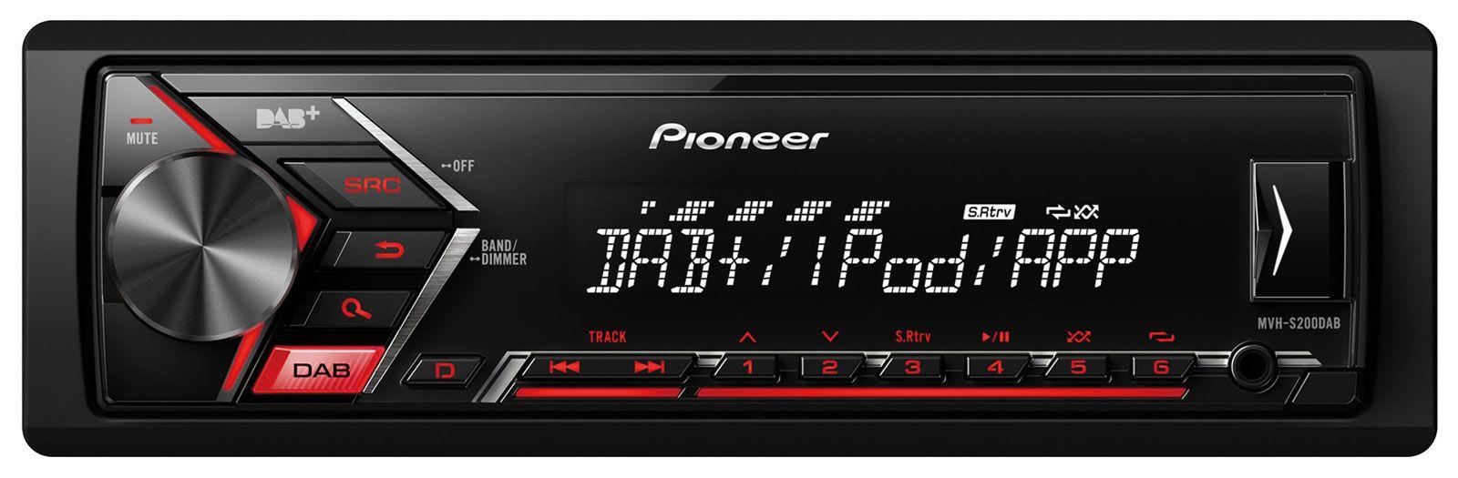 Pioneer MVH-S200DAB - MP3-Autoradio mit DAB / USB / iPod / AUX-IN