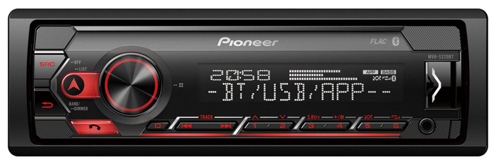 Pioneer MVH-S300BT - MP3-Autoradio mit Bluetooth / USB / iPod / AUX-IN