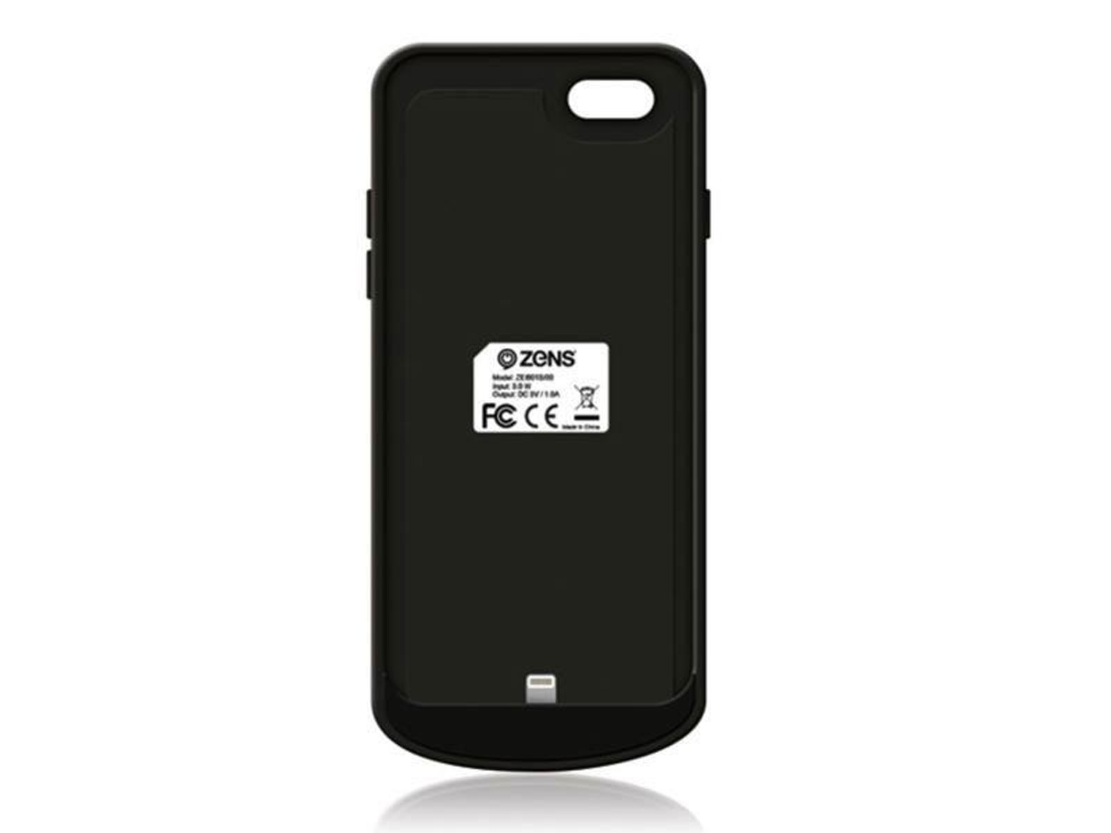 Zens Qi Ladeh�lle iPhone 6/6s schwarz - mit integriertem Akku