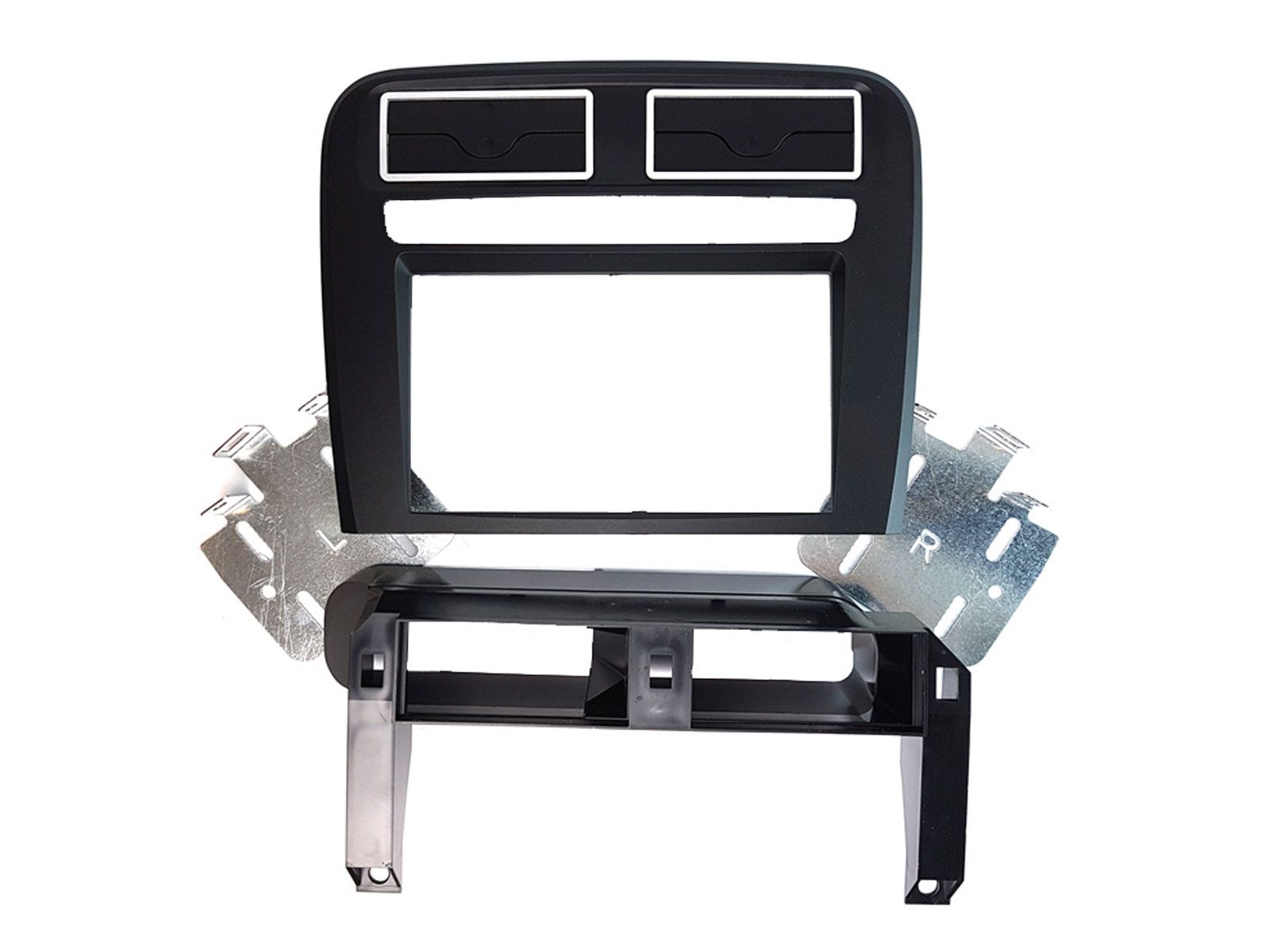 Einbaurahmen f�r Doppel DIN Autoradio in Fiat Grande Punto (ab 2015) - schwarz