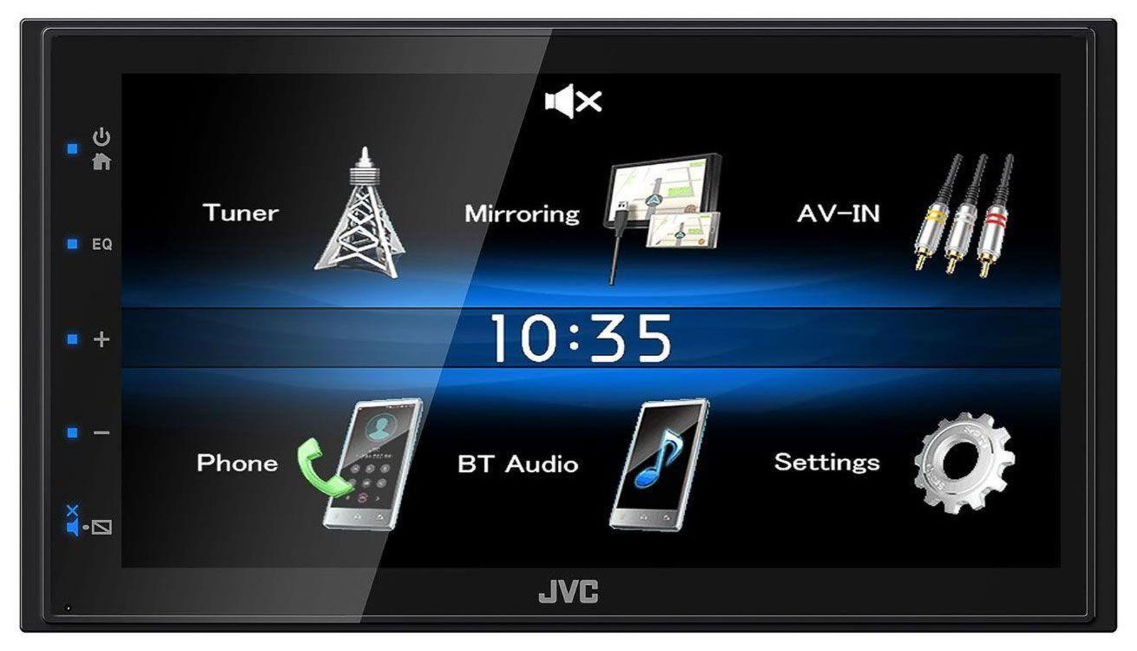 JVC KW-M24BT - Doppel-DIN MP3-Autoradio mit Touchscreen / Bluetooth / USB / iPod / AUX