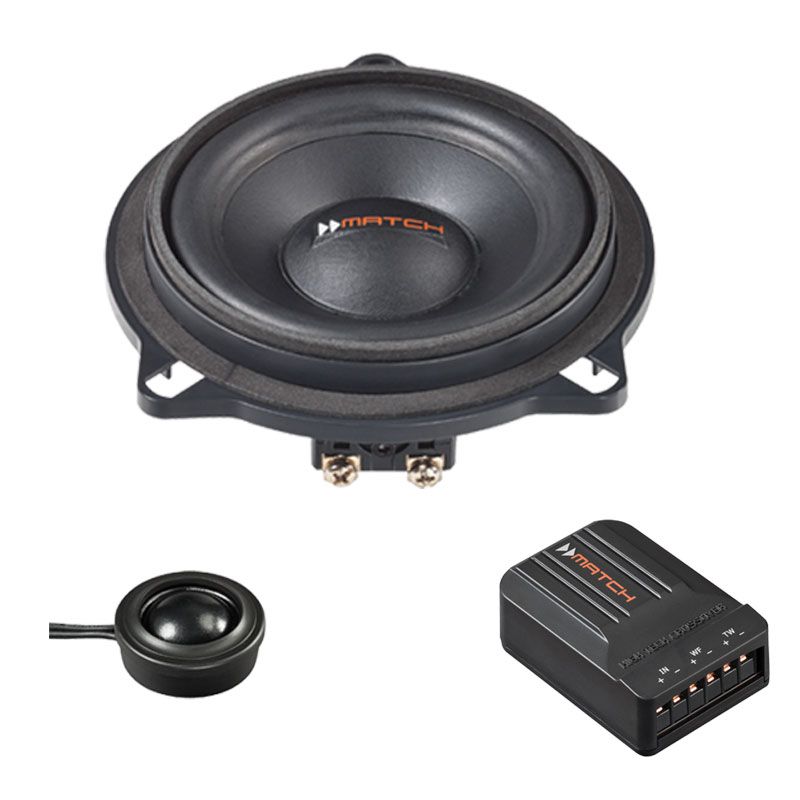 MATCH MS 42C-BMW.1 - 10 cm Komponenten-Lautsprecher mit 120 Watt (RMS: 60 Watt) - f�r BMW 1er, 3er
