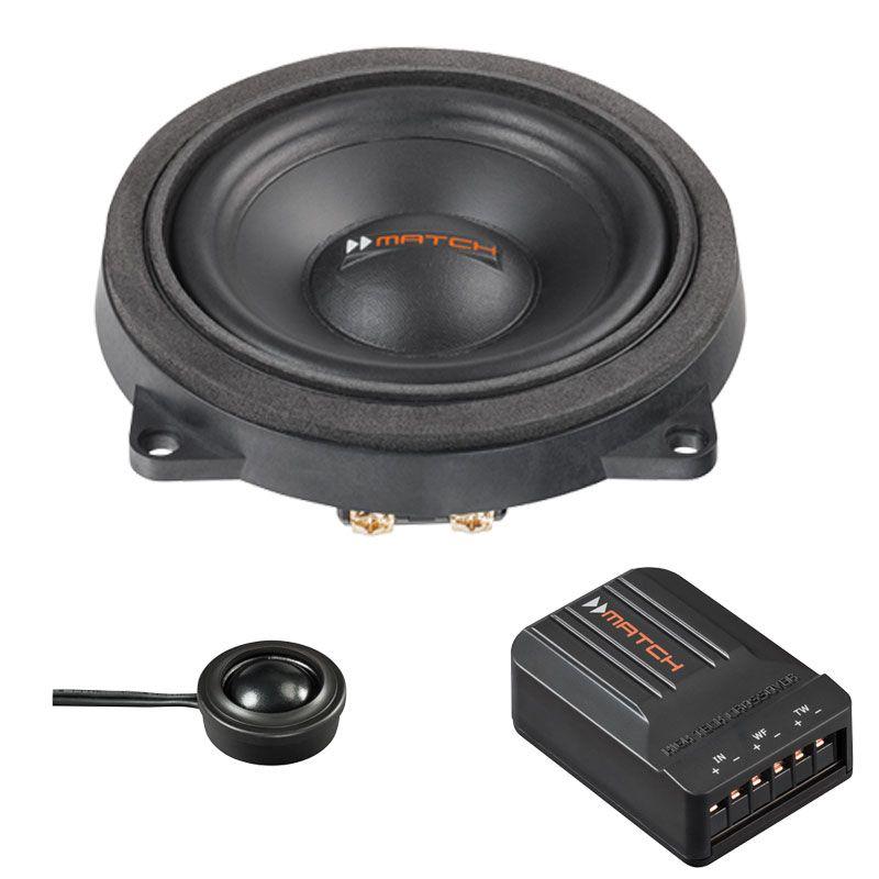 MATCH MS 42C-BMW.2 - 10 cm Komponenten-Lautsprecher mit 120 Watt (RMS: 60 Watt) - f�r BMW 1er, 3er