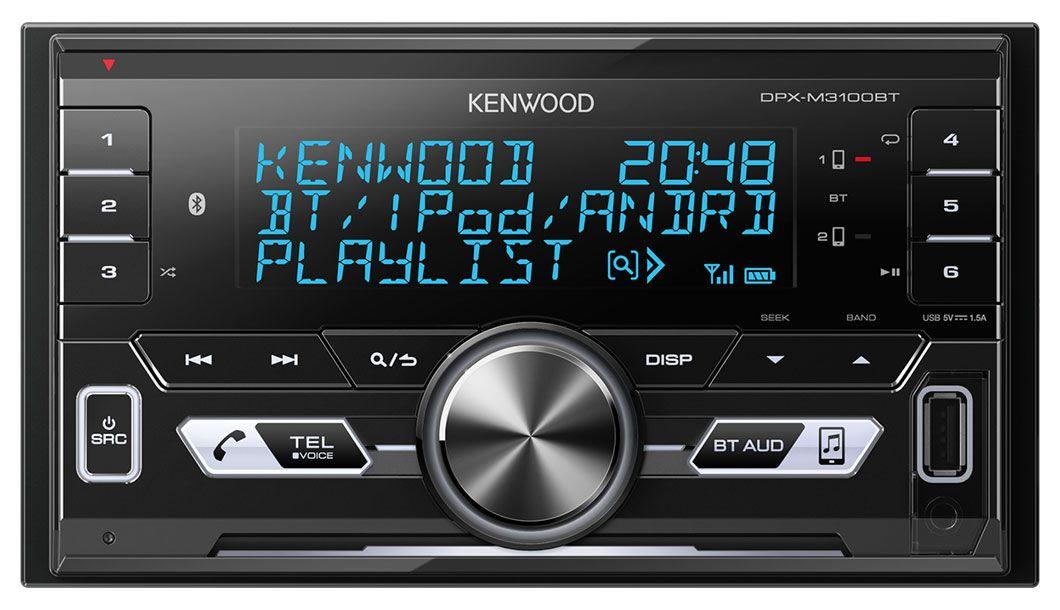Kenwood DPX-M3100BT - Doppel-DIN MP3-Autoradio mit Bluetooth / USB / iPod / AUX-IN