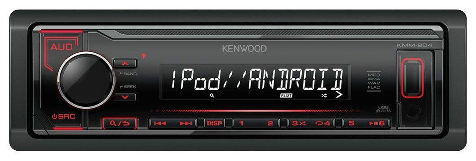Kenwood KMM-204 - MP3-Autoradio mit USB / iPod / AUX-IN