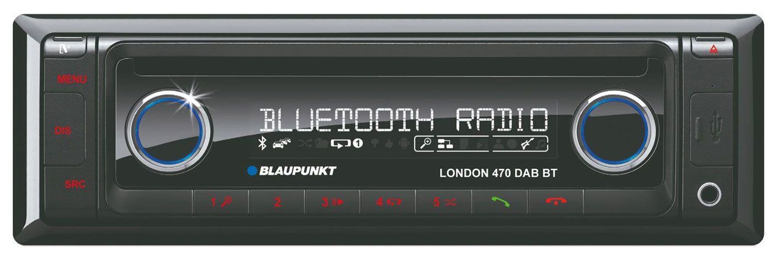 Blaupunkt London 470 DAB BT - CD/MP3-Autoradio mit Bluetooth / DAB / USB / SD / iPod / AUX-IN