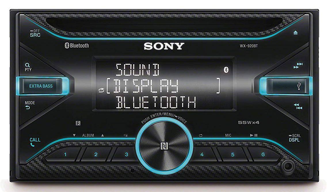 Sony WX-920BT - Doppel-DIN CD/MP3-Autoradio mit Bluetooth / USB / iPod / AUX-IN