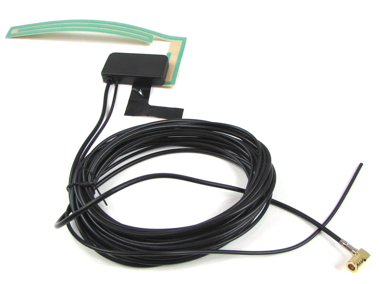 DAB/DAB+ Glasklebeantenne, SMB (F) 3,0m Kabel