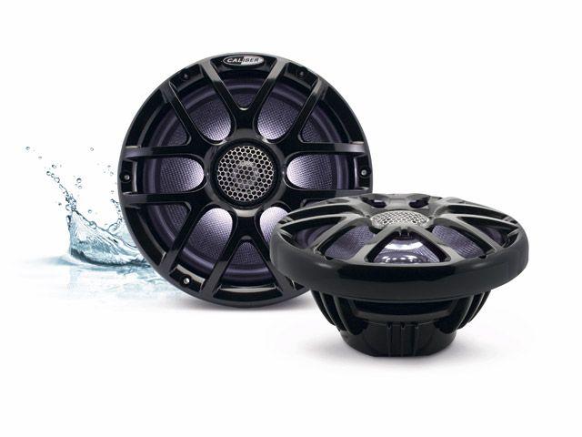Caliber CSM20RGBB Marine - 20 cm 2-Wege-Lautsprecher mit 160 Watt (RMS: 80 Watt)