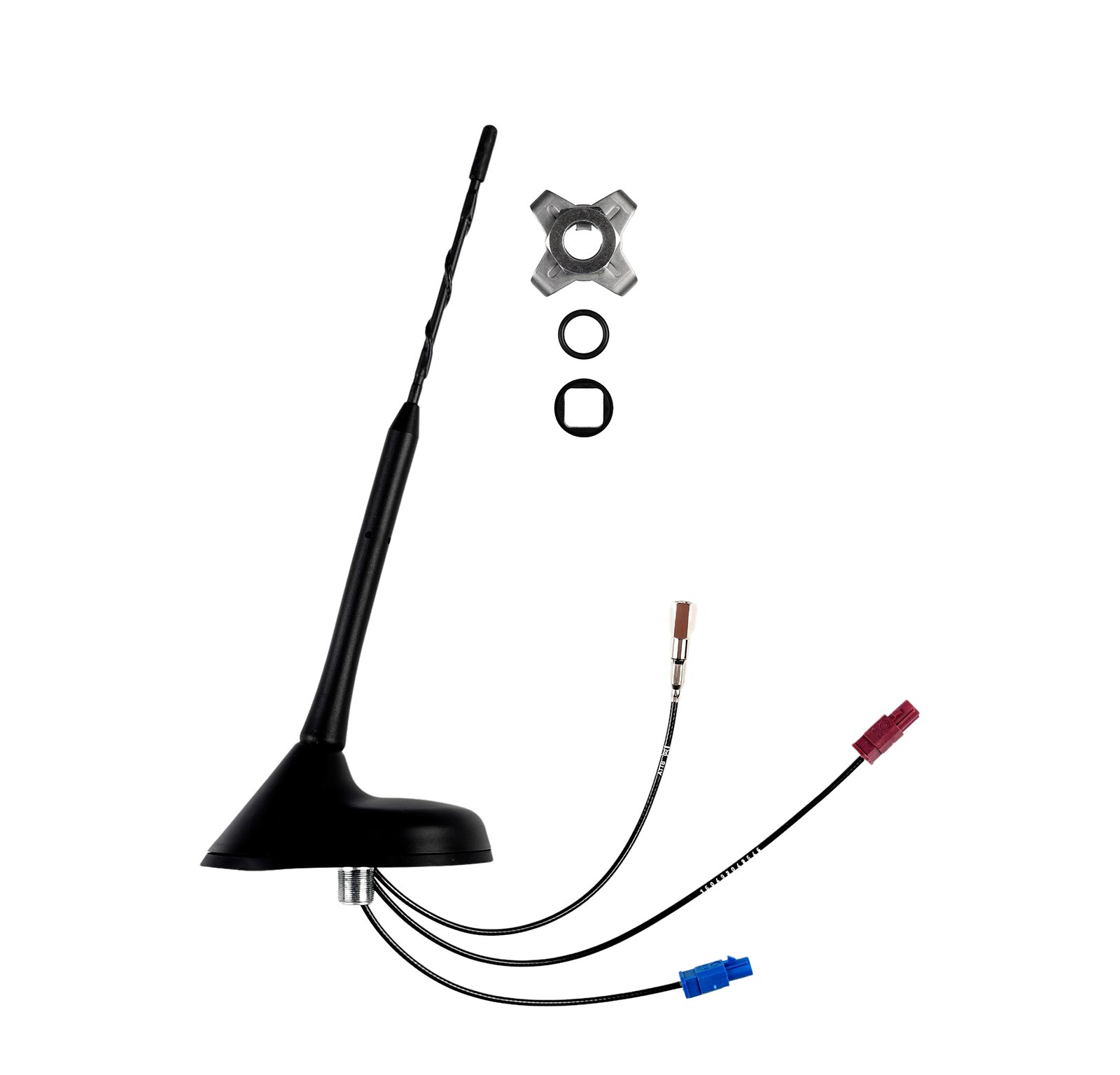 Antenne Bad Blankenburg - Kombiflexantenne, TETRA 2dBi, GSM, GPS, FME - 3740.01