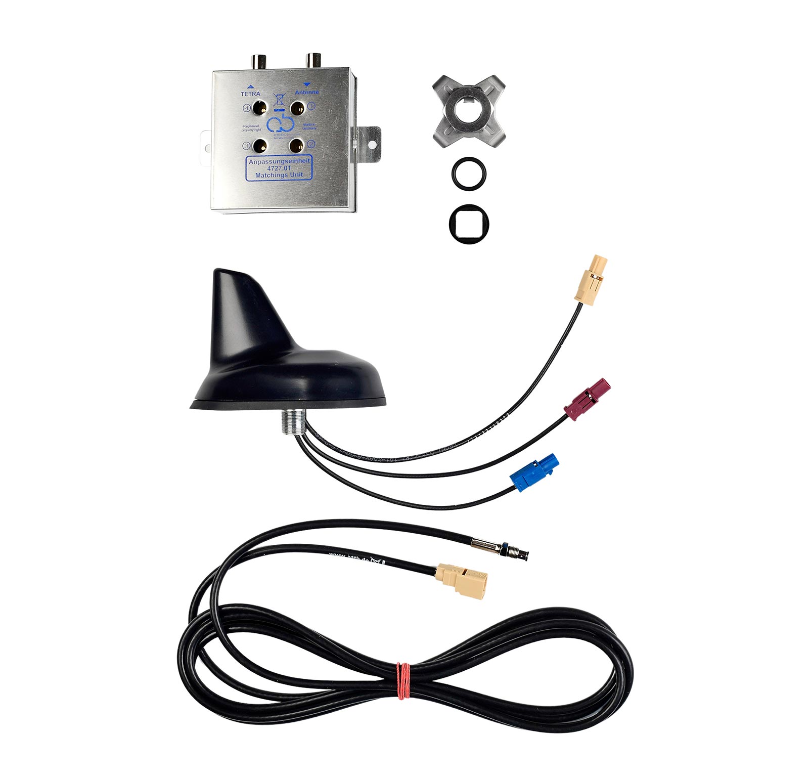 Antenne Bad Blankenburg - Kombiantenne, TETRA, GSM, UMTS, GPS, Haifischdesign - 3771.01