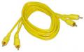 AIV Cinchkabel 2-Kanal Stereo - 0,4 m - gelb - 630186