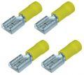 AIV 530713 Flachsteckh�lsen - gelb - 4,0 / 6,0 qmm - 4 St�ck