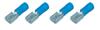 AIV 570760 Flachsteckh�lsen - blau - 1,5 / 2,5 qmm - 1000 St�ck