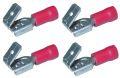 AIV 530747 Flachsteckh�lsen - rot - 0,5 / 1,0 qmm - 4 St�ck