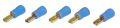 AIV 660859 Flachsteckh�lsen - blau - vergoldet - 1,5 / 2,5 qmm - 50 St�ck