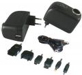 AIV Netzteil 100-240 Volt auf 12 Volt - Zigarettenanz�nder-Buchse + 2x USB + Adapter