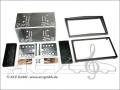 Einbaurahmen Komplett Set f�r Doppel DIN Autoradio in Opel Astra H / Corsa D / Zafira B (anthrazit)